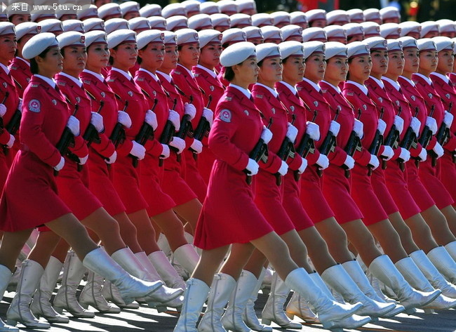 国庆阅兵之女兵系列-高清图片-百图汇设计素材