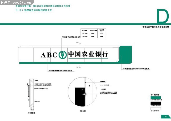 中国农业银行vi模板logo与门牌标识系统