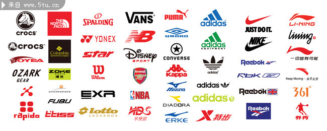运动品牌logo-矢量素材-百图汇设计素材