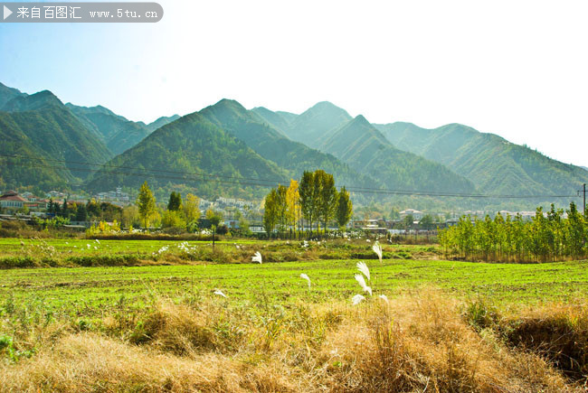 秋季农村田园风光图片素材