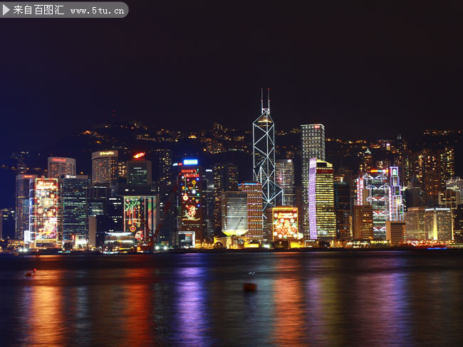 香港夜景高清图片素材