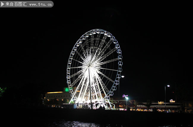 摩天輪夜景清晰大圖