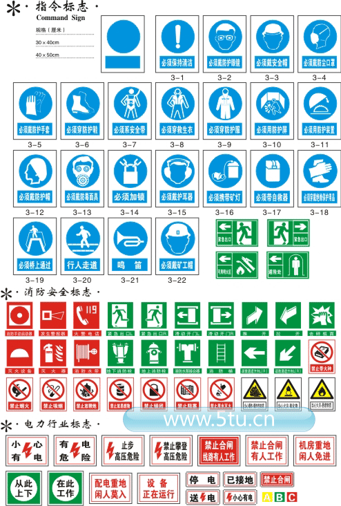 安全警示禁止等各類標誌矢量圖全集7頁dtk